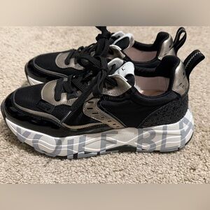 Voile Blanche Club 105 Black Sneakers Platinum Accent Women’s 39 (US 9)